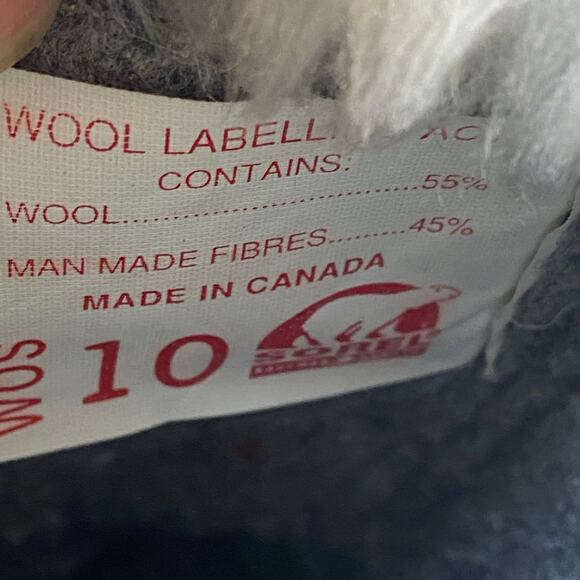 Sorel Manitou Winter Boots Insulated Waterproof Women Size 10 - Picture 12 of 15